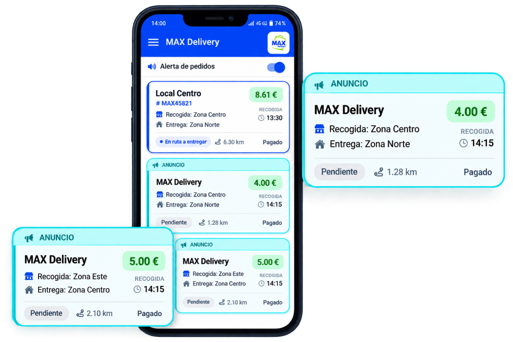 Accede a nuevos pedidos publicados en el marketplace